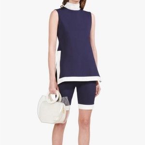 Staud shorts and turtleneck top matching set